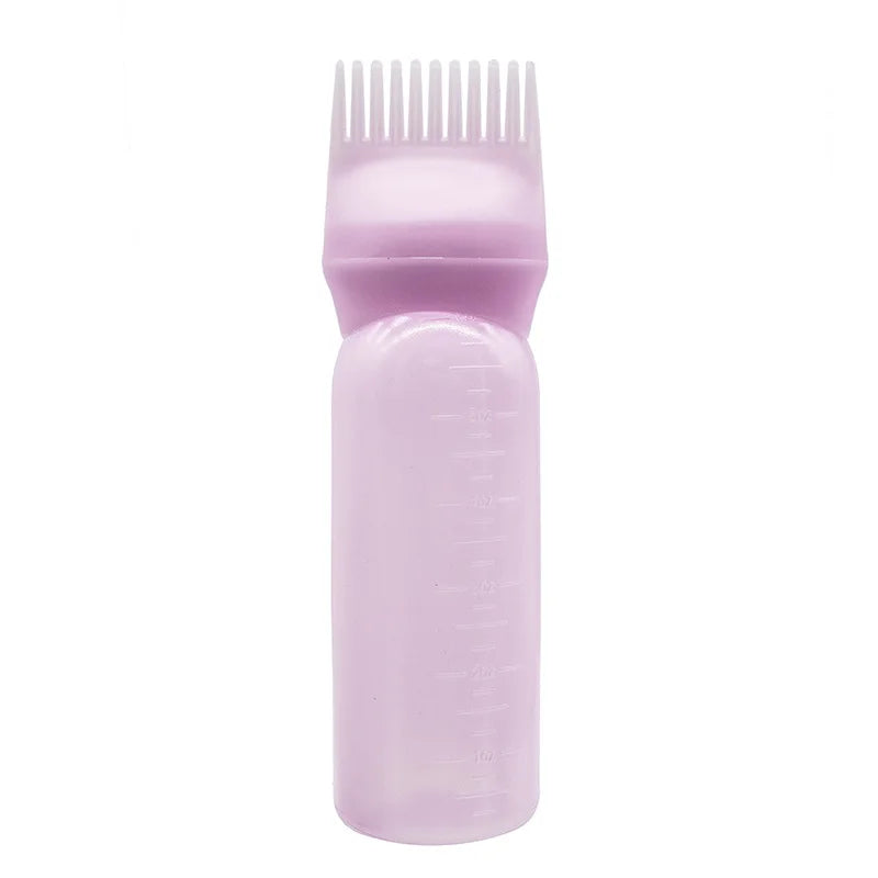 120Ml Hair Dye Applicator Oil Applicator Bottle Hair Brush Dyeing Shampoo Bottle Salon Coloring Hairdressing Tool